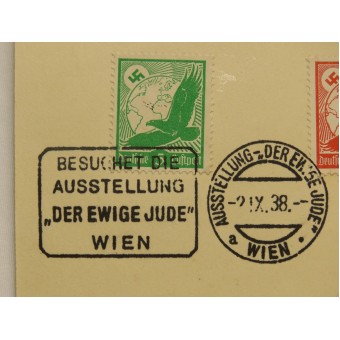 Anti-semitic postcard,  Der Ewige Jude- Eternal Jew, special issue for exhibition. Espenlaub militaria